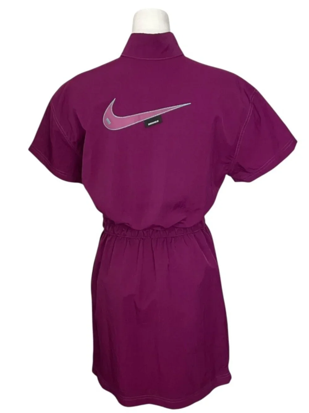 Nike Sportswear Swoosh Woven Dress S Purple Mini Pickleball Mini